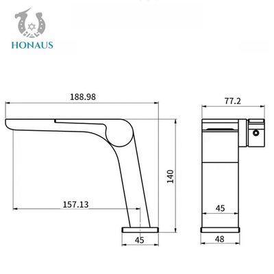 Anti Wear Waterfall Wash Basin Faucet Single Hole Basin Mixer Tap Deck Mounted
