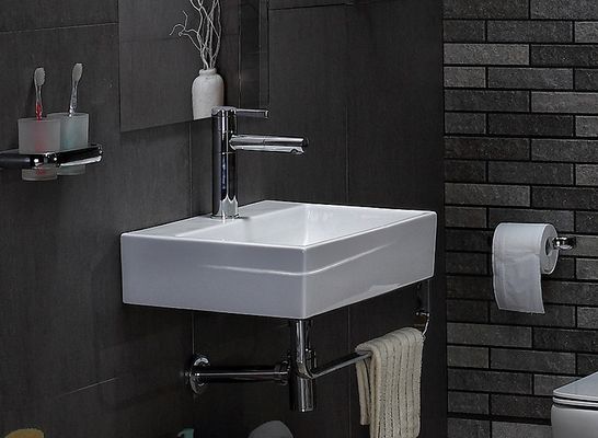 Multifuction Rectangular Wall Hanging Wash Basin Wall Hung Lavatory Sink