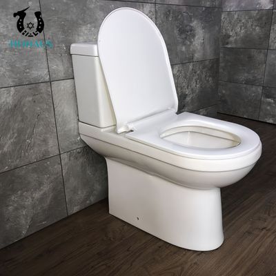 Temperature Burned Ceramic Two-Part Toilet Bowl With 766*376*720mm Size