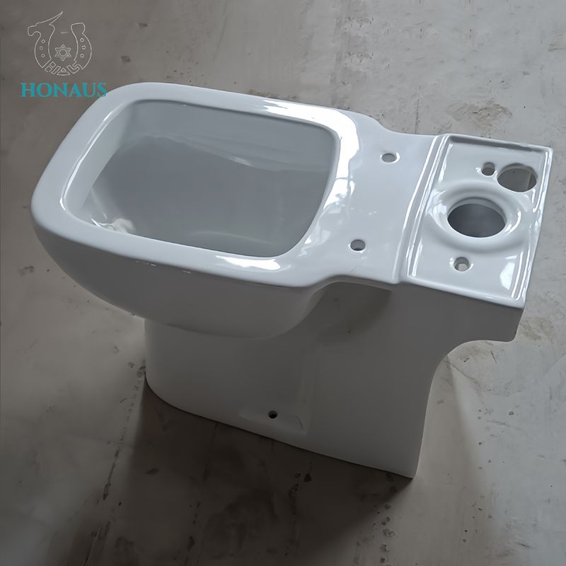 Ceramic Two Piece Toilet Bowl Practical Design Style Floor Mounted Installation